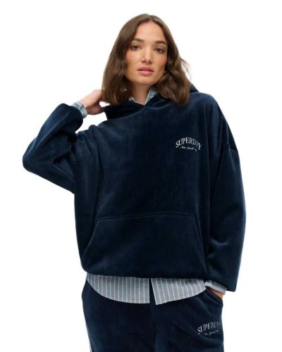 SUPERDRY & CO D2 SDSW COUNTRY CLUB VELOUR RELAX HOOD ΦΟΥΤΕΡ ΓΥΝΑΙΚΕΙΟ - SD0APW2012545A000000