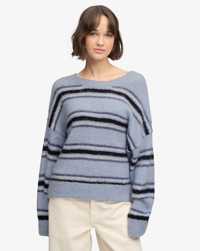 SUPERDRY & CO SLOUCHY BRUSHED STRIPE KNIT ΠΟΥΛΟΒΕΡ ΓΥΝΑΙΚΕΙΟ - SD0APW6110738A000000