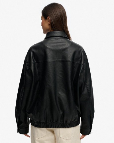 SUPERDRY & CO COLLARED OVERSIZED BOMBER ΦΟΥΤΕΡ ΓΥΝΑΙΚΕΙΟ - SD0APW5012158A000000