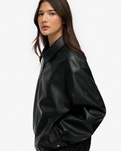 SUPERDRY & CO COLLARED OVERSIZED BOMBER ΦΟΥΤΕΡ ΓΥΝΑΙΚΕΙΟ - SD0APW5012158A000000