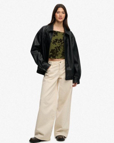 SUPERDRY & CO COLLARED OVERSIZED BOMBER ΦΟΥΤΕΡ ΓΥΝΑΙΚΕΙΟ - SD0APW5012158A000000