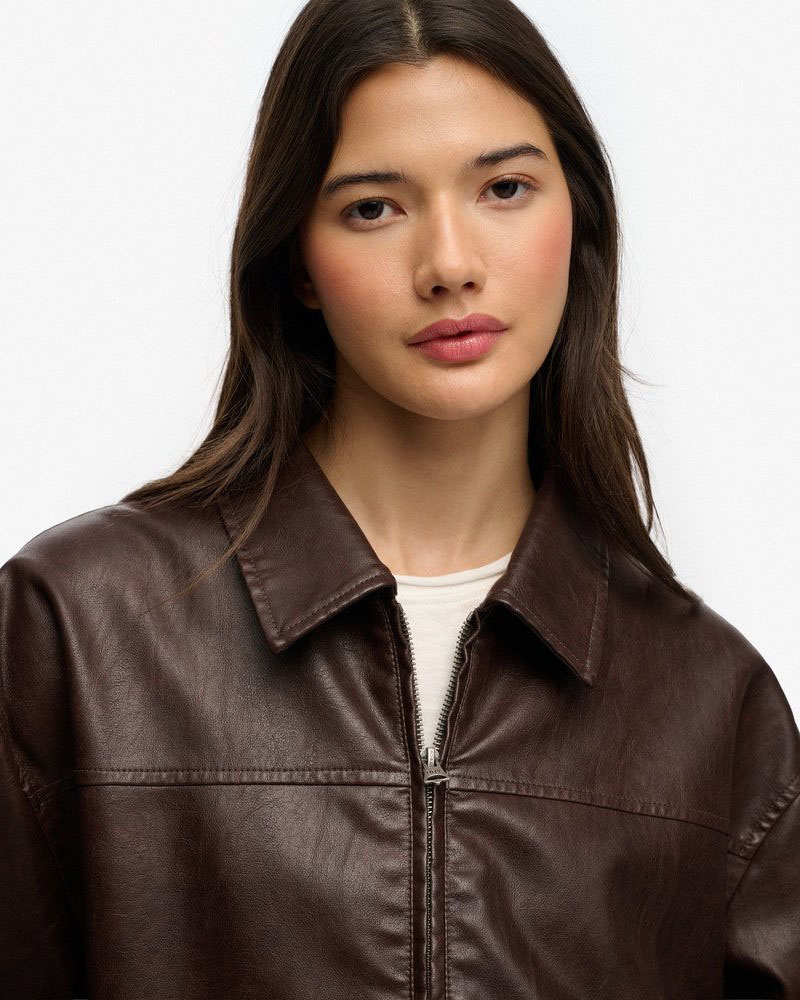 SUPERDRY & CO COLLARED OVERSIZED BOMBER ΦΟΥΤΕΡ ΓΥΝΑΙΚΕΙΟ - SD0APW5012158A000000