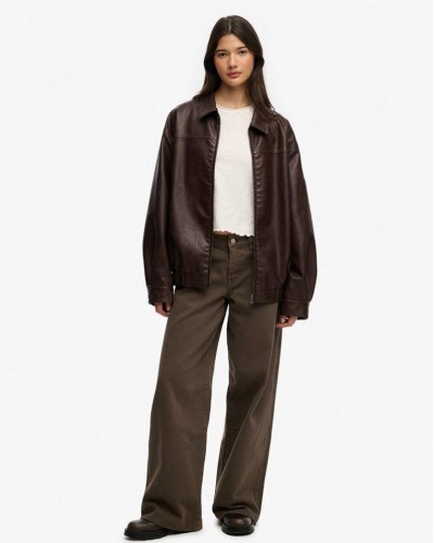 SUPERDRY & CO COLLARED OVERSIZED BOMBER ΦΟΥΤΕΡ ΓΥΝΑΙΚΕΙΟ - SD0APW5012158A000000