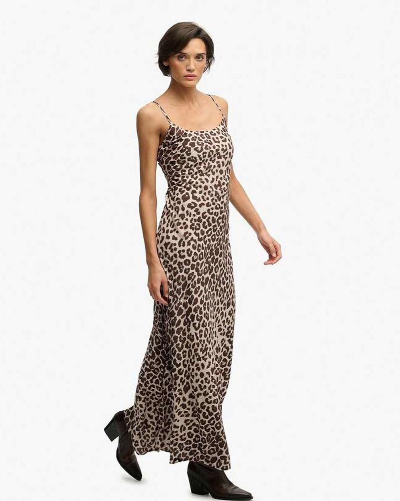 SUPERDRY & CO D1 PRINTED MAXI SLIP DRESS ΦΟΡΕΜΑ ΓΥΝΑΙΚΕΙΟ - SD0APW8012049A000000