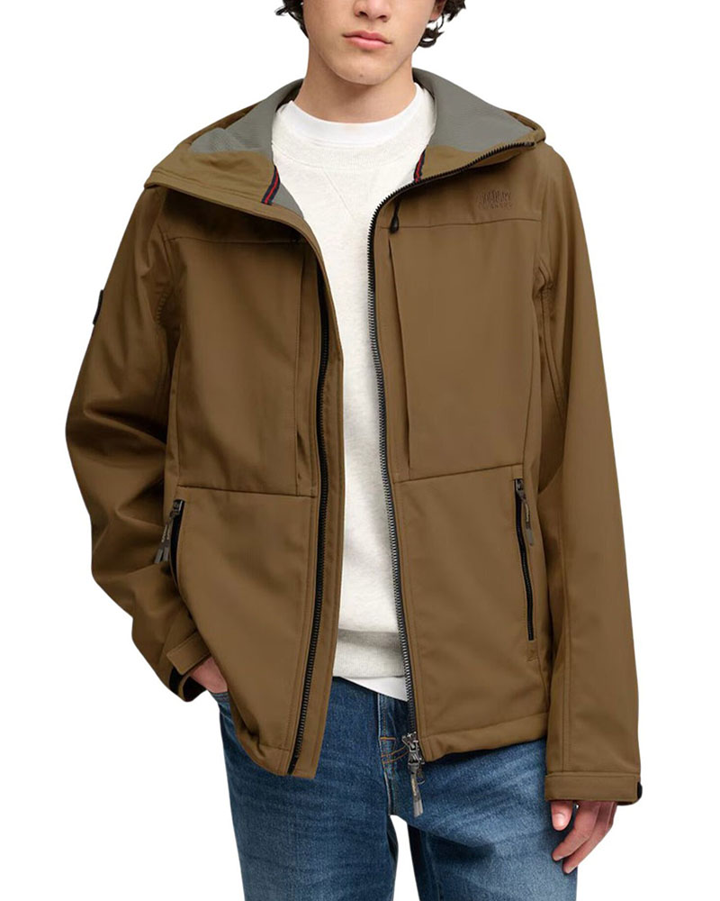 SUPERDRY & CO HOODED SOFTSHELL TREKKER JKT ΜΠΟΥΦΑΝ ΑΝΔΡΙΚΟ - SD0APM5012327A000000