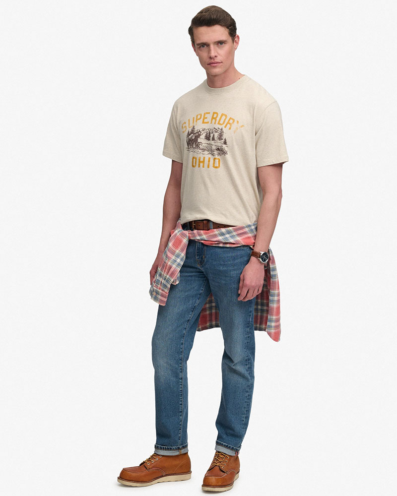 SUPERDRY & CO WILD FRONTIER RLXD TEE ΜΠΛΟΥΖΑ ΑΝΔΡΙΚΟ - SD0APM1012443A000000