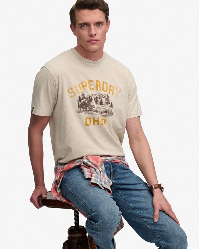 SUPERDRY & CO WILD FRONTIER RLXD TEE ΜΠΛΟΥΖΑ ΑΝΔΡΙΚΟ - SD0APM1012443A000000