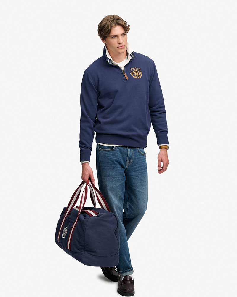 SUPERDRY & CO GOTHIC VARSITY HALF ZIP ΦΟΥΤΕΡ ΑΝΔΡΙΚΟ - SD0APM2014556A000000
