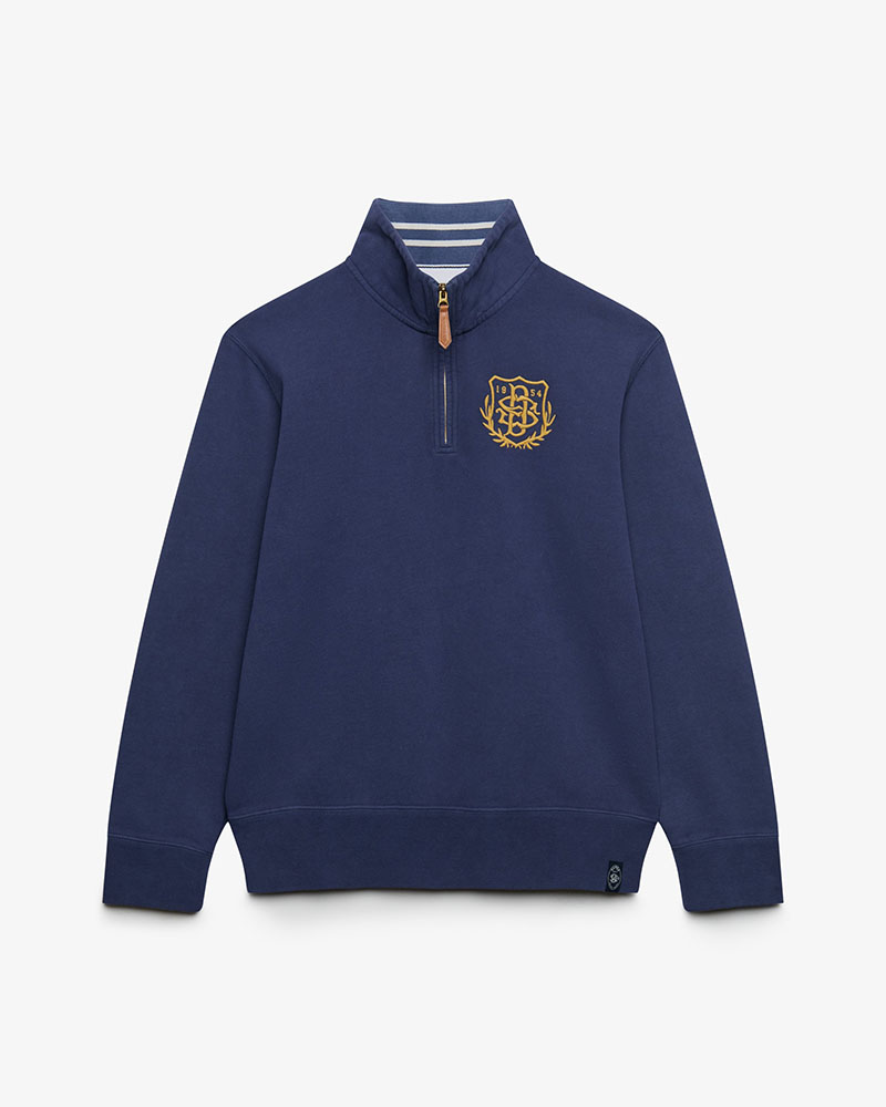 SUPERDRY & CO GOTHIC VARSITY HALF ZIP ΦΟΥΤΕΡ ΑΝΔΡΙΚΟ - SD0APM2014556A000000