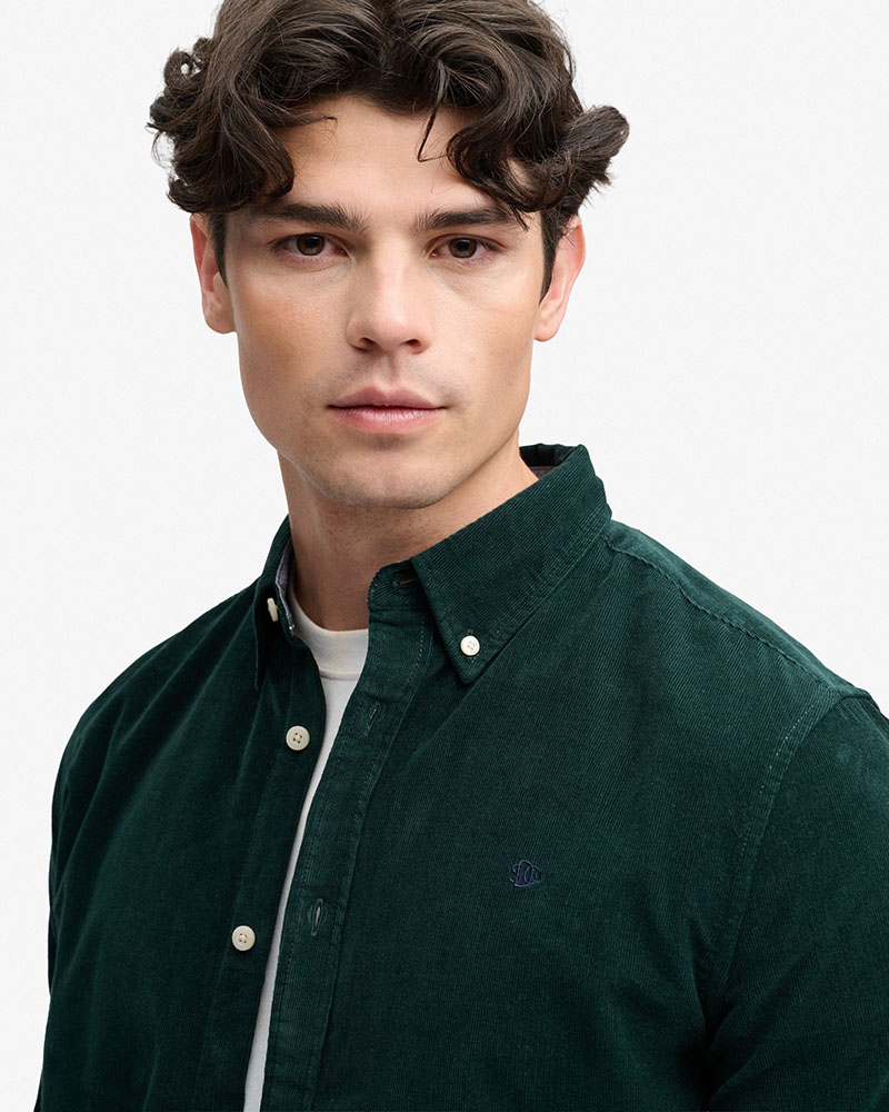 SUPERDRY & CO D0 STUD CLASSIC NEEDLE CORD SHIRT ΠΟΥΚΑΜΙΣΟ ΑΝΔΡΙΚΟ - SD0APM4011044A000000