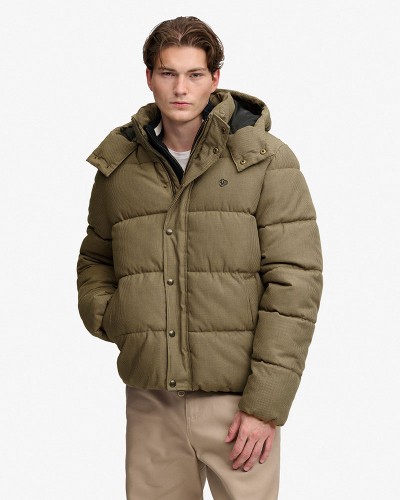 SUPERDRY & CO PREMIUM HOOD CHECK PUFFER JKT ΜΠΟΥΦΑΝ ΑΝΔΡΙΚΟ - SD0APM5012430A000000