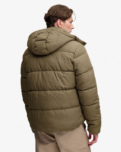 SUPERDRY & CO PREMIUM HOOD CHECK PUFFER JKT ΜΠΟΥΦΑΝ ΑΝΔΡΙΚΟ - SD0APM5012430A000000
