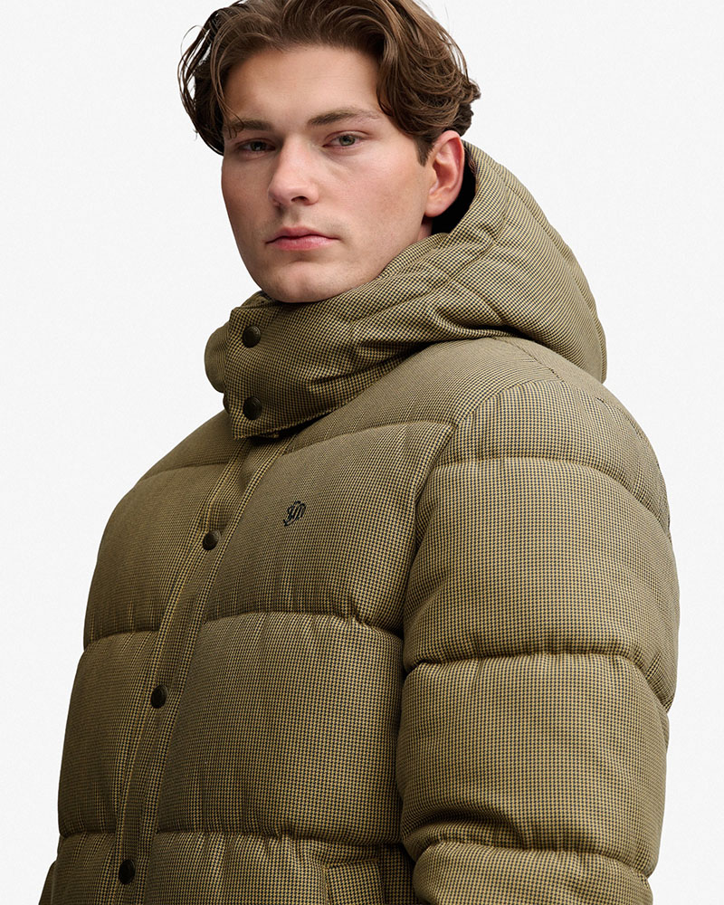 SUPERDRY & CO PREMIUM HOOD CHECK PUFFER JKT ΜΠΟΥΦΑΝ ΑΝΔΡΙΚΟ - SD0APM5012430A000000