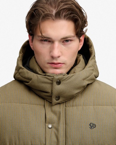 SUPERDRY & CO PREMIUM HOOD CHECK PUFFER JKT ΜΠΟΥΦΑΝ ΑΝΔΡΙΚΟ - SD0APM5012430A000000