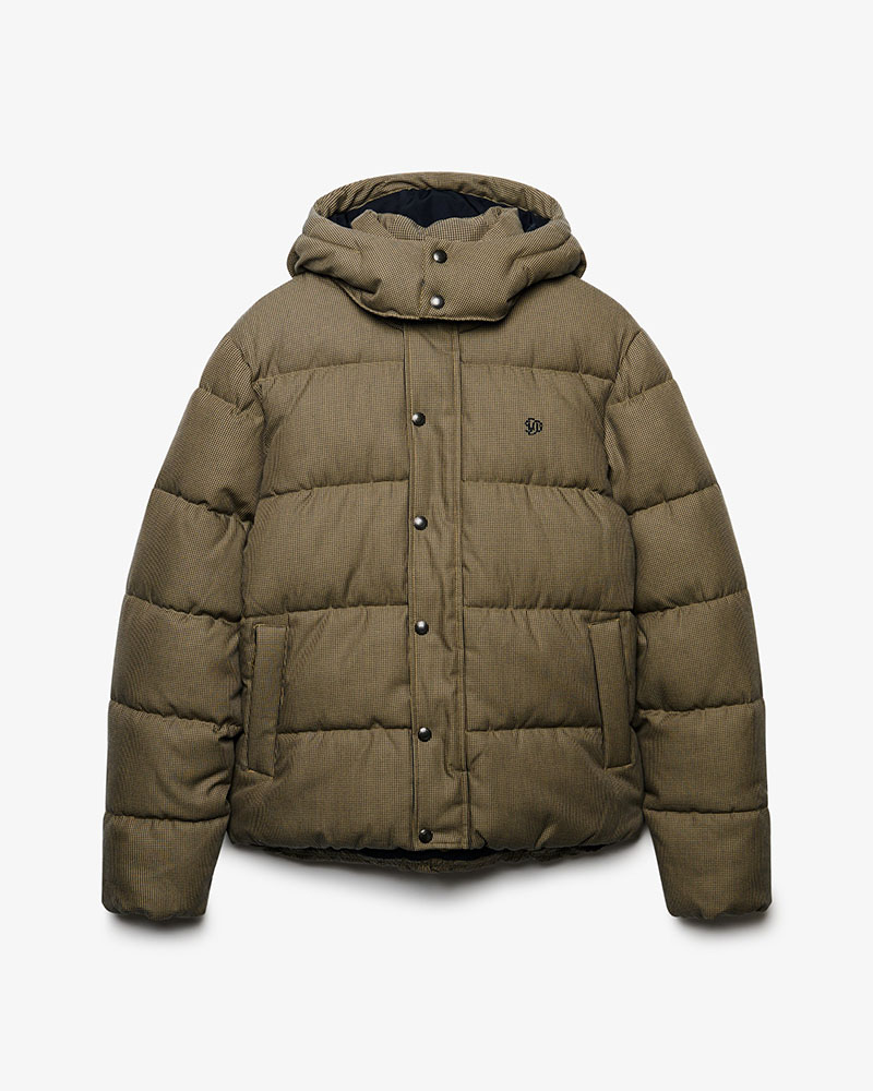 SUPERDRY & CO PREMIUM HOOD CHECK PUFFER JKT ΜΠΟΥΦΑΝ ΑΝΔΡΙΚΟ - SD0APM5012430A000000