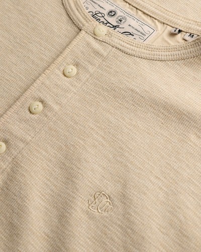SUPERDRY & CO MINI SLUB WAFFLE LS GRANDAD ΜΠΛΟΥΖΑ ΑΝΔΡΙΚΟ - SD0APM6010974A000000