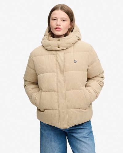 SUPERDRY & CO PREMIUM HOOD CORD PUFFER JKT ΦΟΥΤΕΡ ΓΥΝΑΙΚΕΙΟ - SD0APW5012208A000000