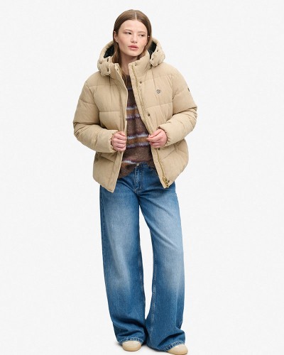 SUPERDRY & CO PREMIUM HOOD CORD PUFFER JKT ΦΟΥΤΕΡ ΓΥΝΑΙΚΕΙΟ - SD0APW5012208A000000
