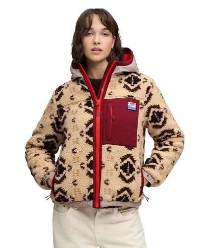 SUPERDRY & CO SHERPA JAQUARD FLEECE HYBRID ΦΟΥΤΕΡ ΓΥΝΑΙΚΕΙΟ - SD0APW5012231A000000