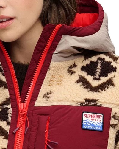 SUPERDRY & CO SHERPA JAQUARD FLEECE HYBRID ΦΟΥΤΕΡ ΓΥΝΑΙΚΕΙΟ - SD0APW5012231A000000