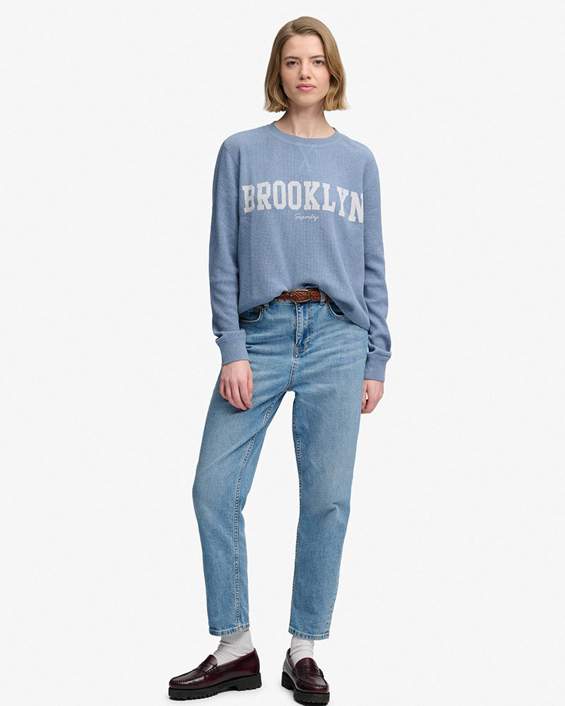 SUPERDRY & CO ATH ESSENTIAL GRAPHIC LS TOP ΜΠΛΟΥΖΑ ΓΥΝΑΙΚΕΙΟ - SD0APW6012283A000000