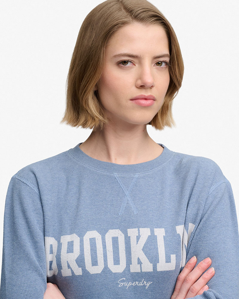 SUPERDRY & CO ATH ESSENTIAL GRAPHIC LS TOP ΜΠΛΟΥΖΑ ΓΥΝΑΙΚΕΙΟ - SD0APW6012283A000000
