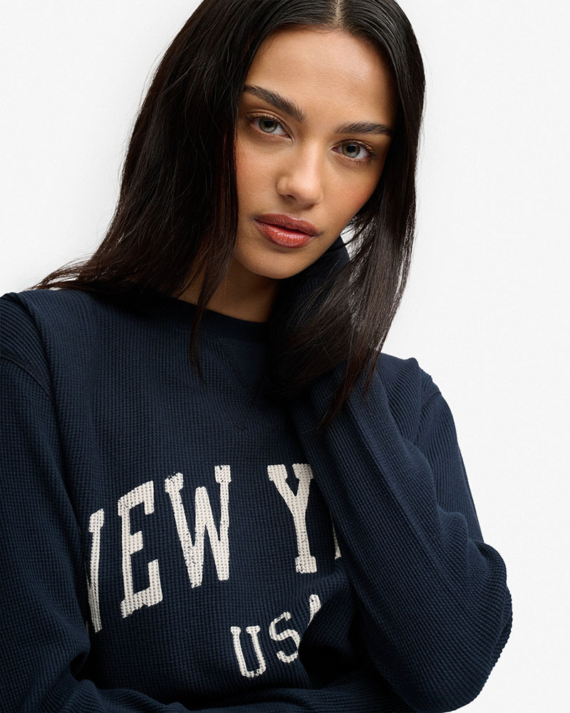 SUPERDRY & CO ATH ESSENTIAL GRAPHIC LS TOP ΜΠΛΟΥΖΑ ΓΥΝΑΙΚΕΙΟ - SD0APW6012283A000000