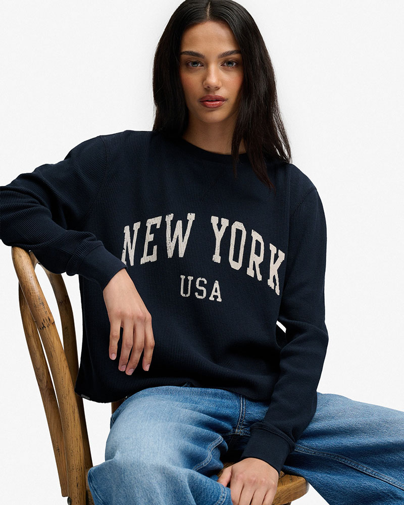 SUPERDRY & CO ATH ESSENTIAL GRAPHIC LS TOP ΜΠΛΟΥΖΑ ΓΥΝΑΙΚΕΙΟ - SD0APW6012283A000000