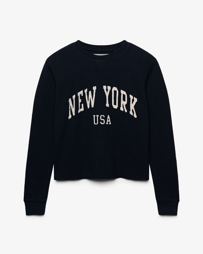 SUPERDRY & CO ATH ESSENTIAL GRAPHIC LS TOP ΜΠΛΟΥΖΑ ΓΥΝΑΙΚΕΙΟ - SD0APW6012283A000000