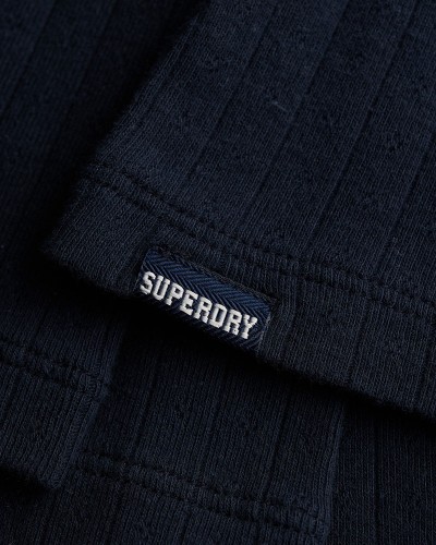 SUPERDRY & CO ATH ESS POINTELLE 1/2 SLV TOP ΜΠΛΟΥΖΑ ΓΥΝΑΙΚΕΙΟ - SD0APW6012284A000000
