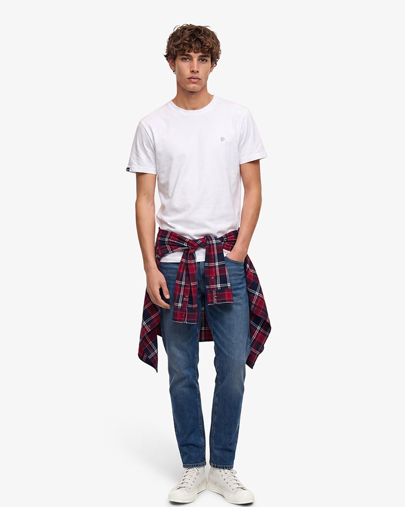 SUPERDRY & CO D1 ESSENTIAL SDCO LOGO EMB TEE ΜΠΛΟΥΖΑ ΑΝΔΡΙΚΟ - SD0APM1012473A000000
