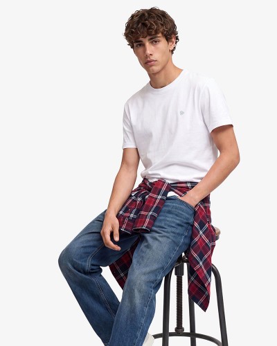 SUPERDRY & CO D1 ESSENTIAL SDCO LOGO EMB TEE ΜΠΛΟΥΖΑ ΑΝΔΡΙΚΟ - SD0APM1012473A000000