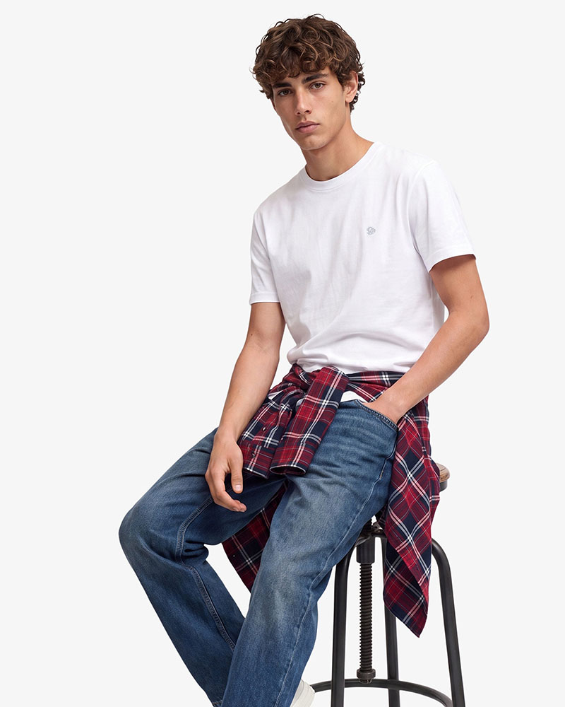 SUPERDRY & CO D1 ESSENTIAL SDCO LOGO EMB TEE ΜΠΛΟΥΖΑ ΑΝΔΡΙΚΟ - SD0APM1012473A000000