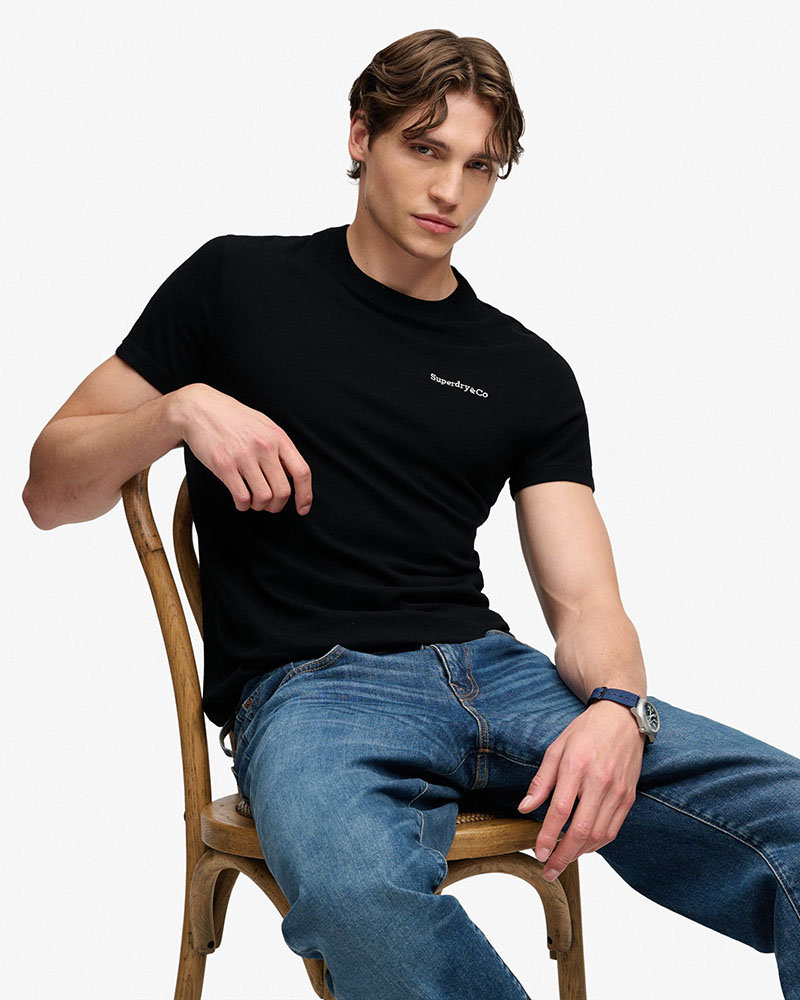 SUPERDRY & CO D1 ESSENTIAL COMPANY LOGO TEE ΜΠΛΟΥΖΑ ΑΝΔΡΙΚΟ - SD0APM1012465A000000