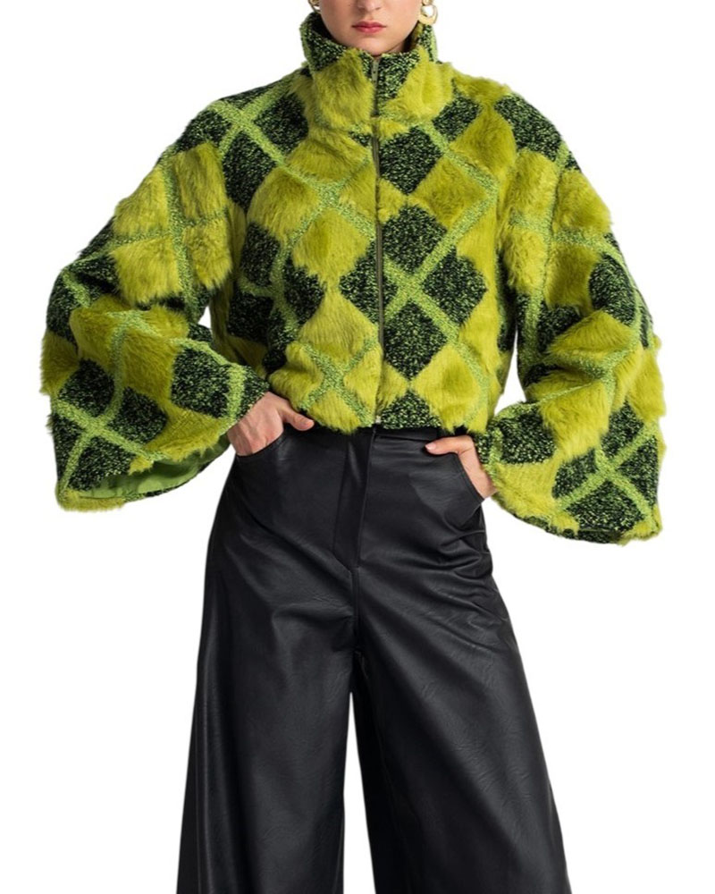 MOUTAKI FAUX FUR COAT - 25.06.143