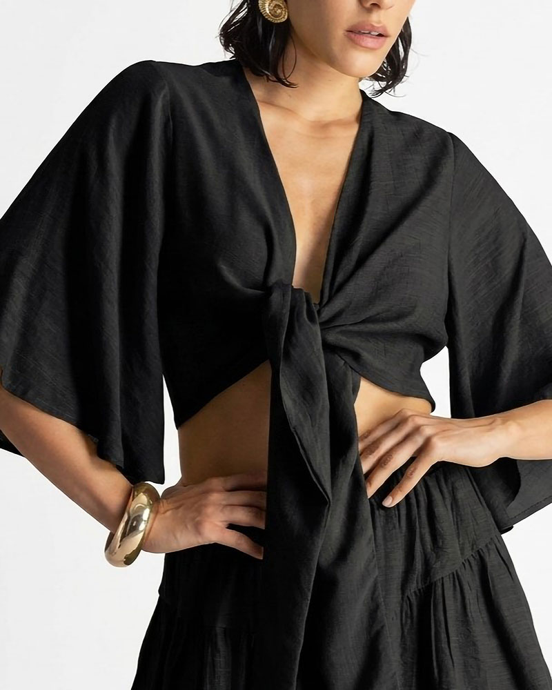 MOUTAKI WRAP TOP - 26.01.50