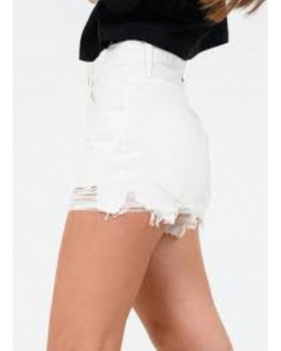 KENDALL +  KYLIE K&K W MINI SHORTS DESTROYED DENIM - KKW342104