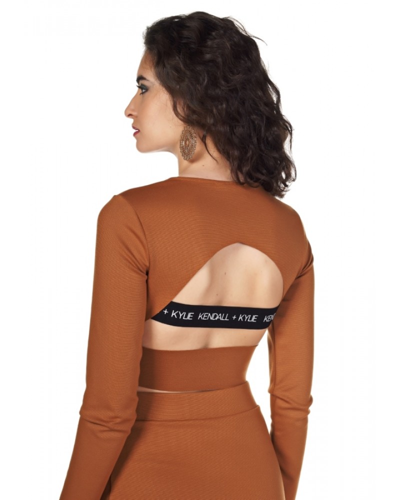 KENDALL +  KYLIE K&K W TURTLENECK DRAPPED TOP - KKW354018