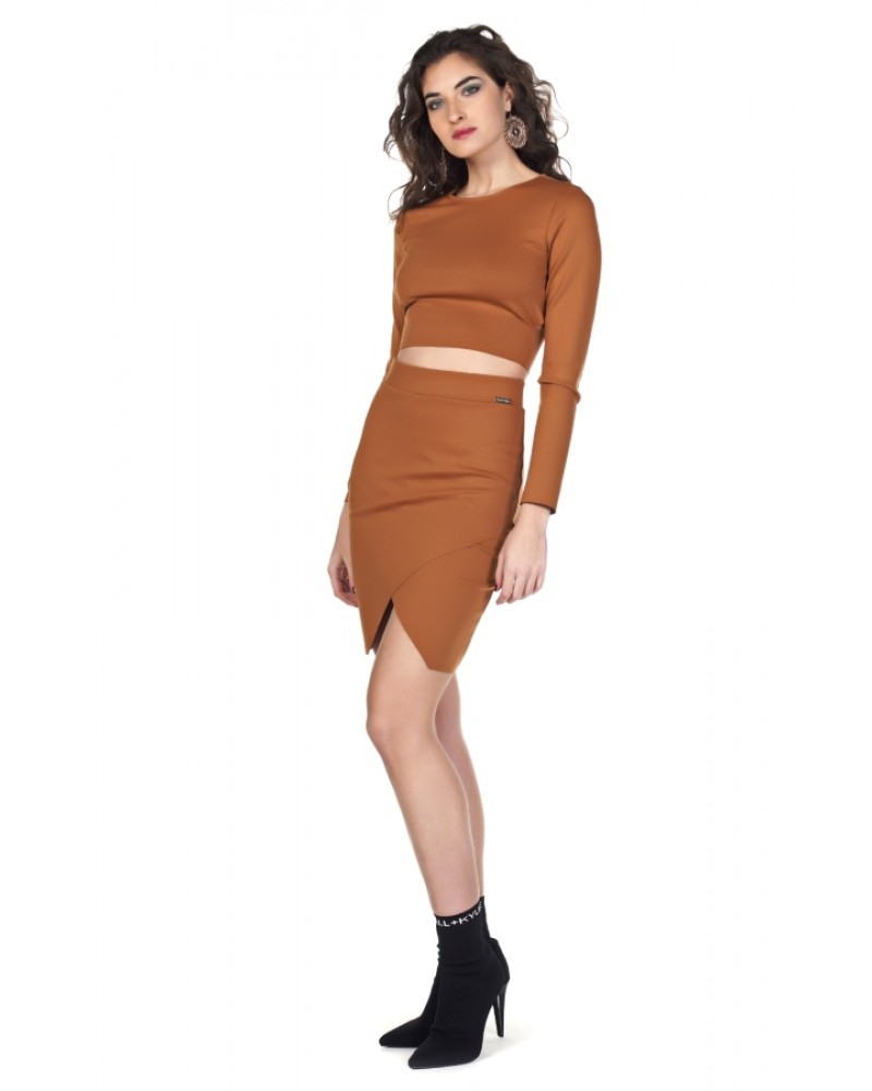 KENDALL +  KYLIE K&K W TURTLENECK DRAPPED TOP - KKW354018