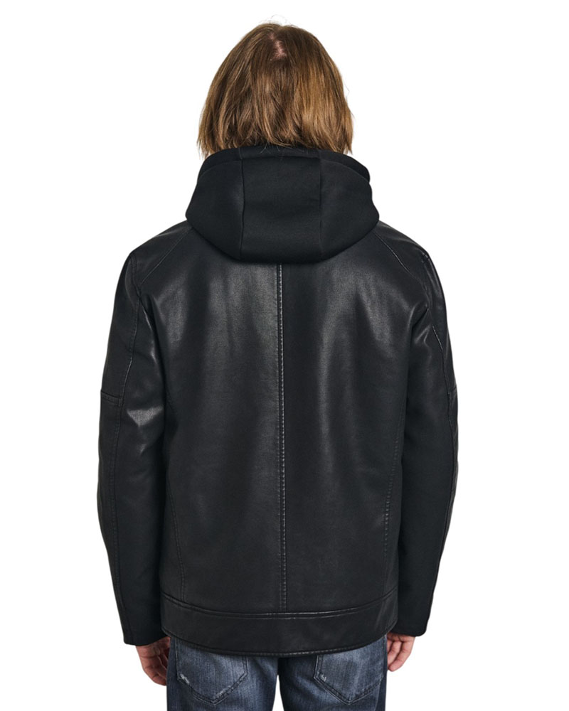 STAFF Sonny Man Eco Leather Jacket 45% PU 55% Pol - 66-202.056 STAFF Sonny Man Eco Leather Jacket 45% PU 55% Pol - 66-202.056