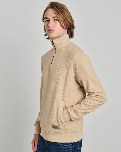 STAFF Nerdom Man Half Zip Sweatshirt 100% Cotton - 64-108.056 STAFF Nerdom Man Half Zip Sweatshirt 100% Cotton - 64-108.056