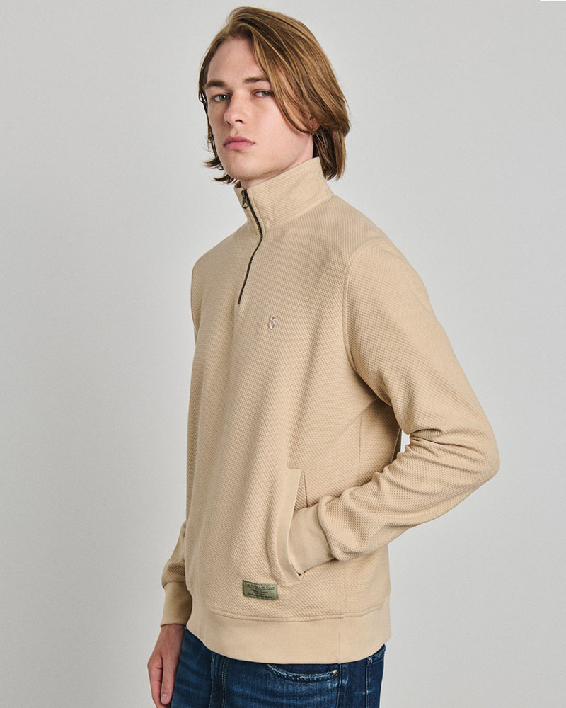 STAFF Nerdom Man Half Zip Sweatshirt 100% Cotton - 64-108.056 STAFF Nerdom Man Half Zip Sweatshirt 100% Cotton - 64-108.056
