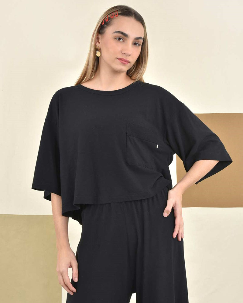 HEEL Β-ΛΙΝΟ CROP ΜΠΛΟΥΖΑ ΜΕ ΤΣΕΠΗ - 53-113002 HEEL Β-ΛΙΝΟ CROP ΜΠΛΟΥΖΑ ΜΕ ΤΣΕΠΗ - 53-113002