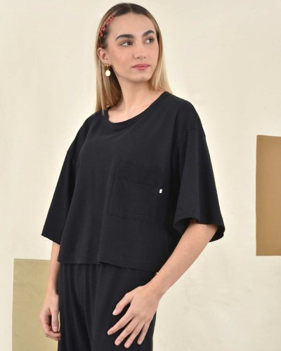 HEEL Β-ΛΙΝΟ CROP ΜΠΛΟΥΖΑ ΜΕ ΤΣΕΠΗ - 53-113002 HEEL Β-ΛΙΝΟ CROP ΜΠΛΟΥΖΑ ΜΕ ΤΣΕΠΗ - 53-113002