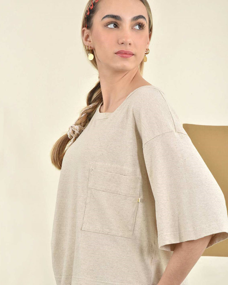 HEEL Β-ΛΙΝΟ CROP ΜΠΛΟΥΖΑ ΜΕ ΤΣΕΠΗ - 53-113002 HEEL Β-ΛΙΝΟ CROP ΜΠΛΟΥΖΑ ΜΕ ΤΣΕΠΗ - 53-113002