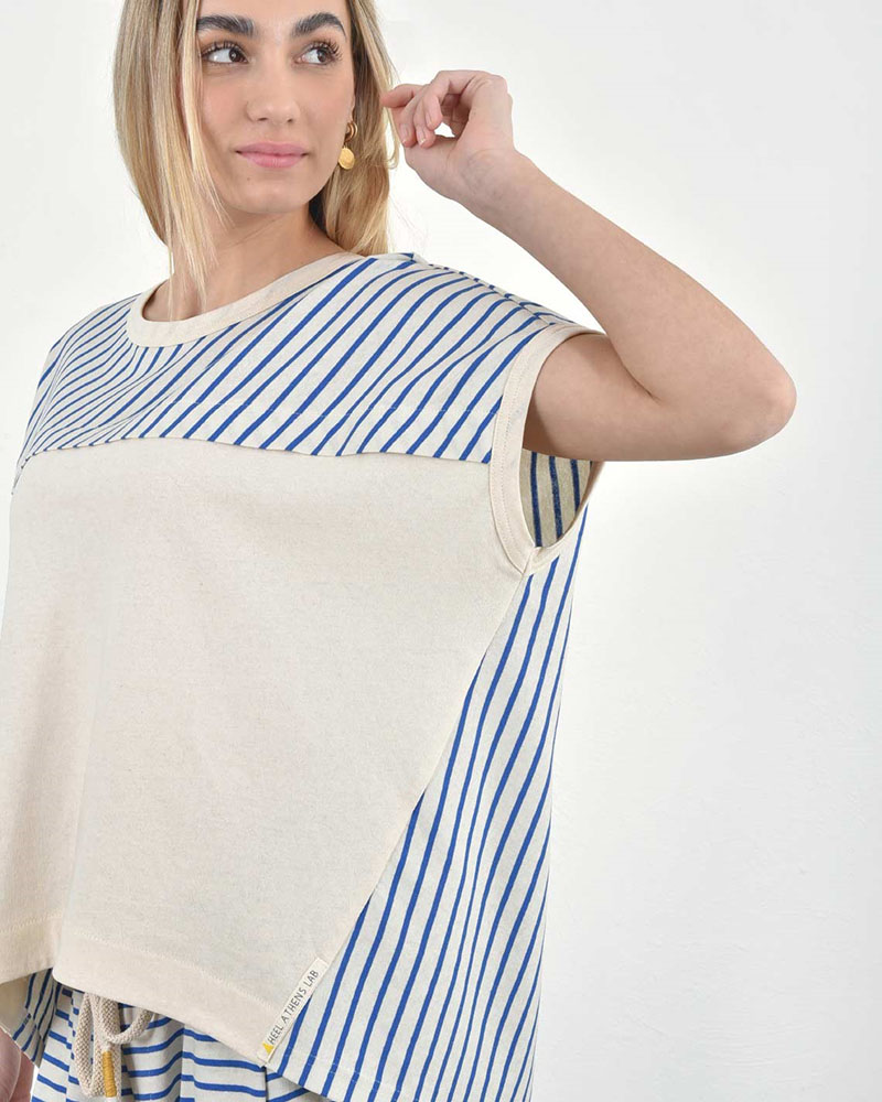 HEEL ΡΙΓΑ REC COTTON ΜΠΛΟΥΖΑ AMANIKH - 53-152002 HEEL ΡΙΓΑ REC COTTON ΜΠΛΟΥΖΑ AMANIKH - 53-152002
