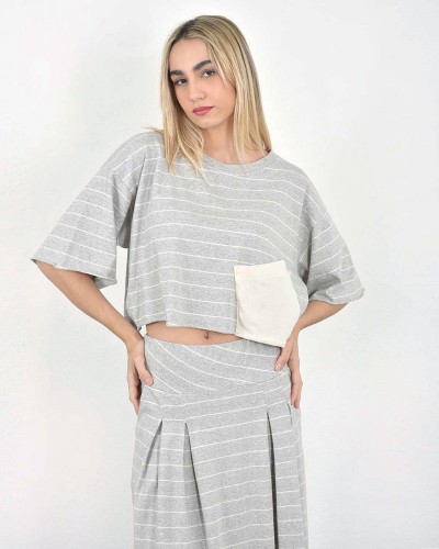 HEEL ΡΙΓΑ REC COTTON TOP CROP ΤΣΕΠΗ - 53-152006 HEEL ΡΙΓΑ REC COTTON TOP CROP ΤΣΕΠΗ - 53-152006