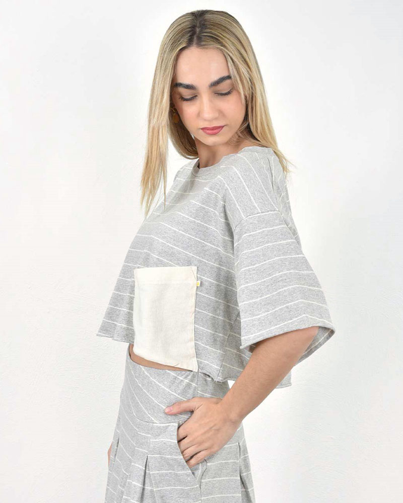 HEEL ΡΙΓΑ REC COTTON TOP CROP ΤΣΕΠΗ - 53-152006 HEEL ΡΙΓΑ REC COTTON TOP CROP ΤΣΕΠΗ - 53-152006