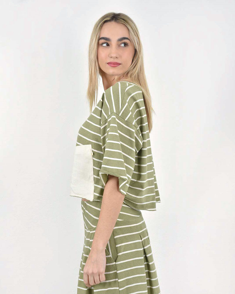HEEL ΡΙΓΑ REC COTTON TOP CROP ΤΣΕΠΗ - 53-152006 HEEL ΡΙΓΑ REC COTTON TOP CROP ΤΣΕΠΗ - 53-152006