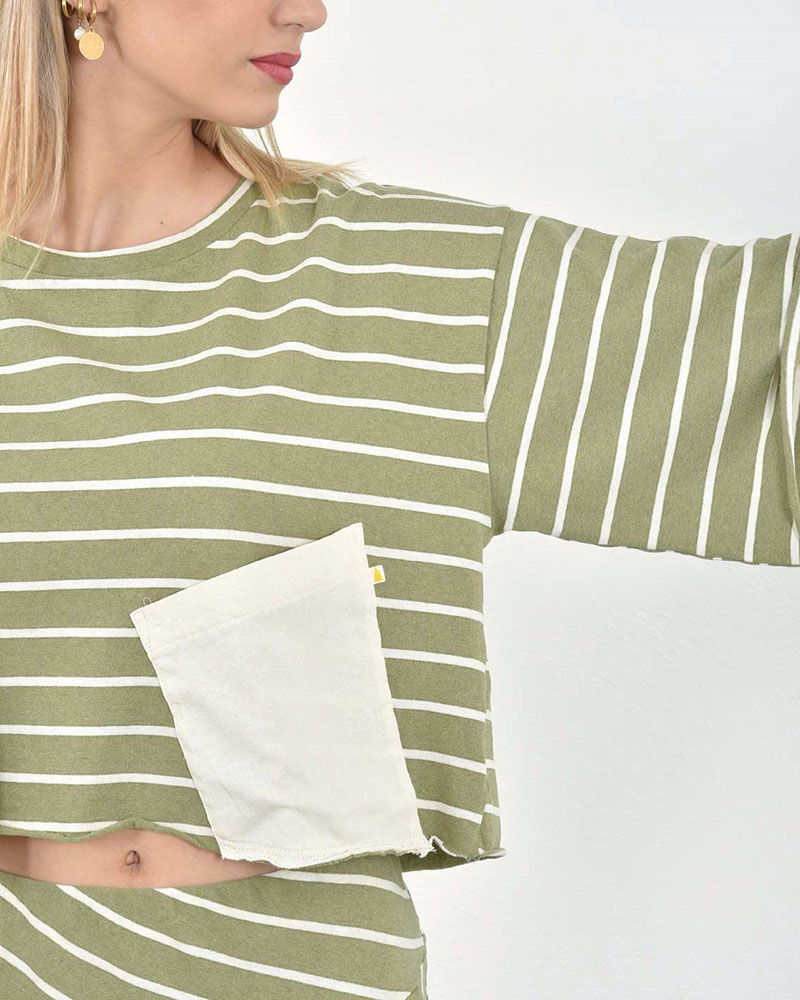 HEEL ΡΙΓΑ REC COTTON TOP CROP ΤΣΕΠΗ - 53-152006 HEEL ΡΙΓΑ REC COTTON TOP CROP ΤΣΕΠΗ - 53-152006